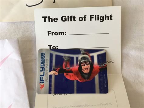 Indoor Skydiving Gift Card
